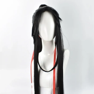 魔道假发祖师魏wu羡莫玄羽cosplay头发动漫角色汉服男款古装假毛