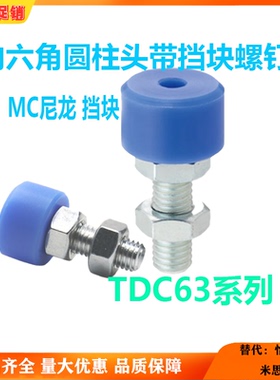 内六角挡块螺钉TDC63-M4/M5/M6/M8/M10-L10/L16/L20/L25 MC尼龙