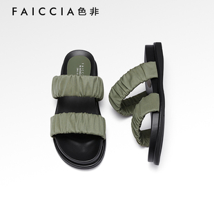 外穿百搭沙滩海边凉拖鞋 时尚 女B694 夏季 色非休闲平底拖鞋