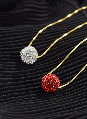 925纯银项链女简约锁骨链短款