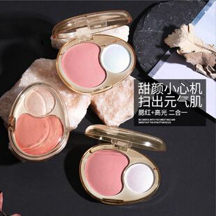正品 保证维妮小熊灿若繁星高光腮红盘提亮立体修颜膨胀色二合一胭