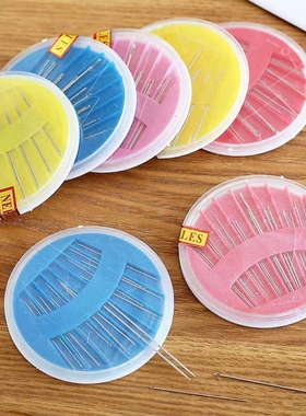 手缝线白色线缝衣服黑色缝衣线家用缝纫线小卷线缝补针线盒装