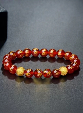 越南沙金祥云珠子手工DIY转运珠配件男女同款仿黄金隔珠手绳珠