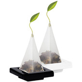 白色2个装 TEA FORTE金字塔茶包专用茶托
