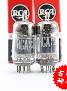 精选全新美国原盒RCA 6189/12AU7/ECC82带方环三云母加强筋电子管