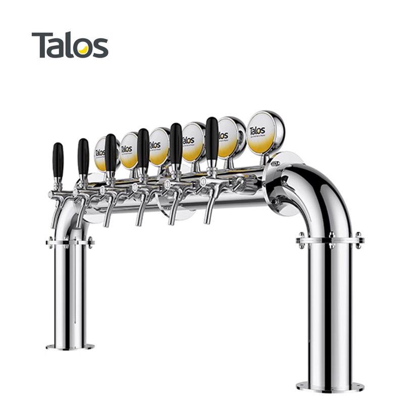 Talos塔罗斯精酿酒打酒器酒吧不锈钢啤酒柱酒塔大门形6孔1046607
