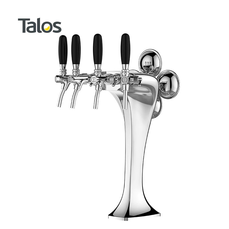 Talos塔罗斯桶装精酿啤酒打酒机分发设备酒吧啤酒柱眼镜蛇酒塔4孔