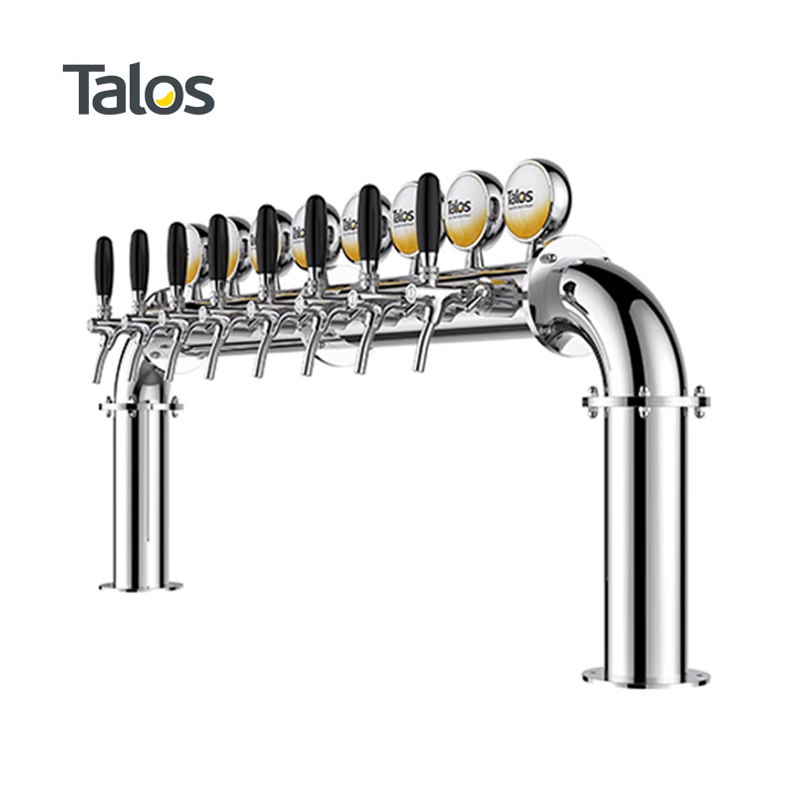 Talos塔罗斯精酿桶啤酒分发设备酒吧台酒柱8孔小门型酒塔1046805