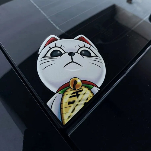 招财猫胆大党高速婆婆车贴风挡贴可爱卡通动漫创意个性天窗贴纸