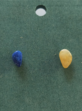 碎石耳钉ab款小众不对称半宝石