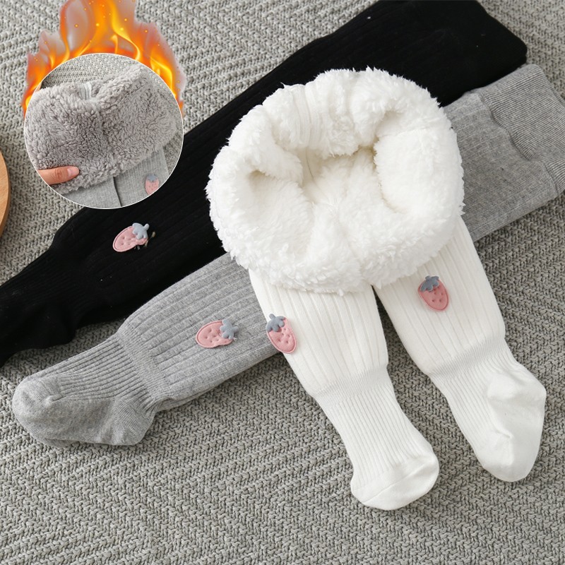 儿童打底裤东北零度婴儿连裤袜加绒加厚冬款大pp女童连体袜外穿