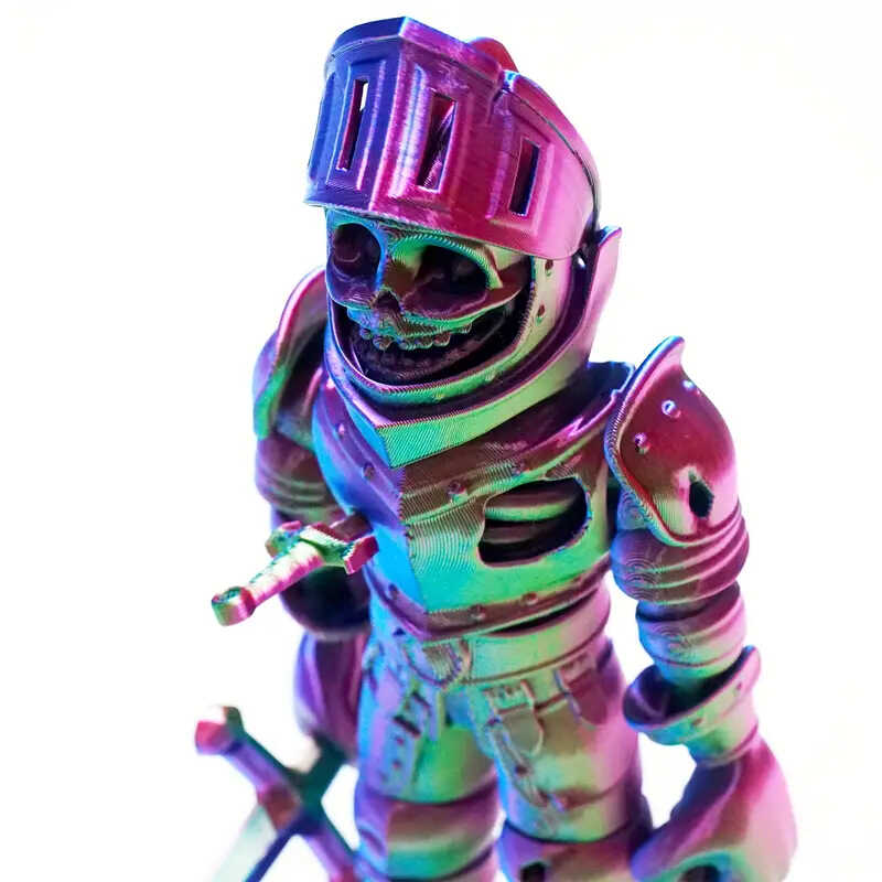 3D打印骷髅战士关节自由手办