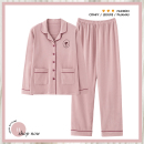 家居服套装 浪莎睡衣女秋冬季 开衫 休闲可外穿大码 德绒加厚保暖长袖