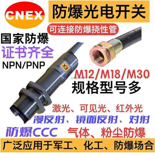 BOD防爆光电开关BOD-TA18GM100-24NK型号齐全BOD-TA18GM100-24PK