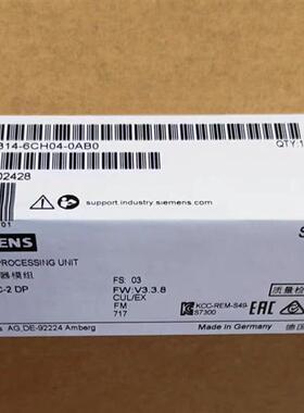 全新正品未开封6ES7 314-6CH04-0AB0 6ES7314-6CH04-0AB0现货销售