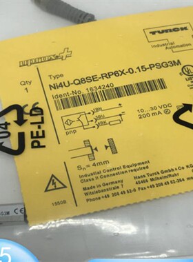 图尔克接近开关NI4U-Q8SE-RP6X-0.15-PSG3M RQ8SE-RP6X-0.15-PSG3