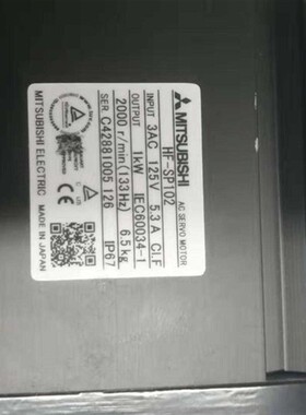 HF-SP102三菱伺服马达成色漂亮保修3个月 议价