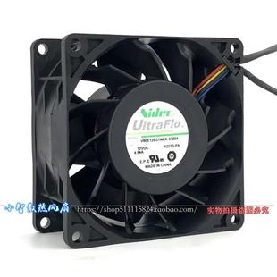 NIDEC 8CM 12V 4.54A 07T03A2 8038 原裝 4線散熱風(fēng)扇 V80E12BS1N5