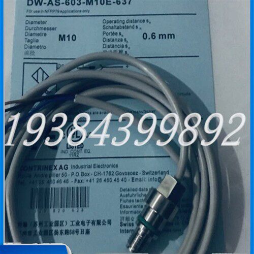 全新 科瑞耐高压接近开关DW-AS-603-M10E-637 DW-AD-601-M10E-637