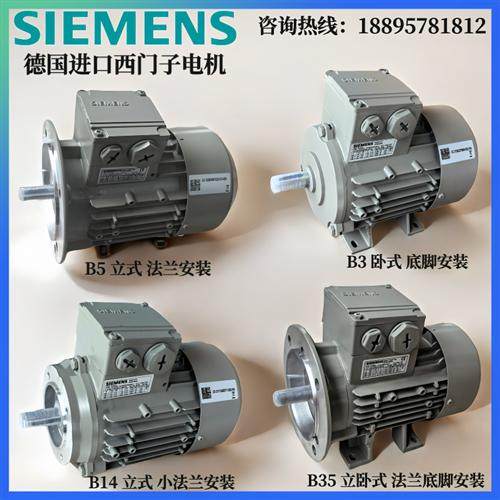 进口电机0.25KW4P卧式1LE1003-0CB22-2AA4-Z异步交流电动机