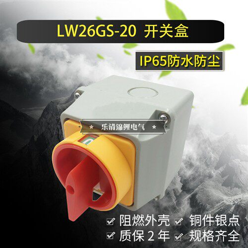JYW29金易LW26GS-20 04-1电源切断主控负荷隔离盒防水尘A转换开关