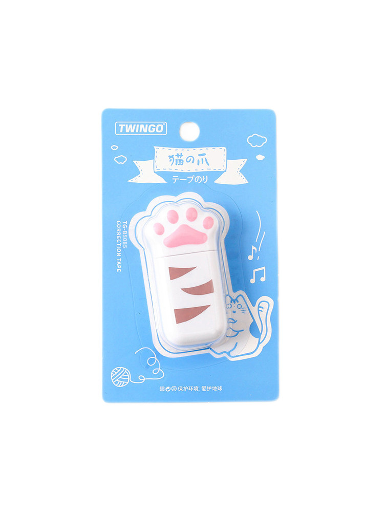 고양이발이 귀여운 여자아이를 위한 수정테이프 늠름한 소녀의 하트 작은 미니 초등학생과 중학생의 창의력을 담은 교정테이프