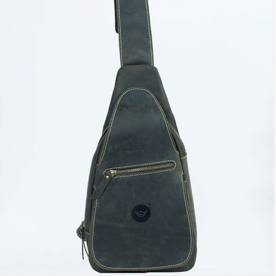 韩版休闲风牛皮单肩包