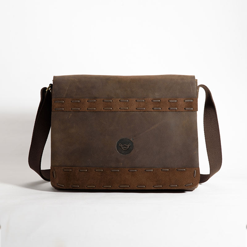 真皮男包新款复古编织包盖头层疯马皮单肩斜挎包商务公文休闲男包