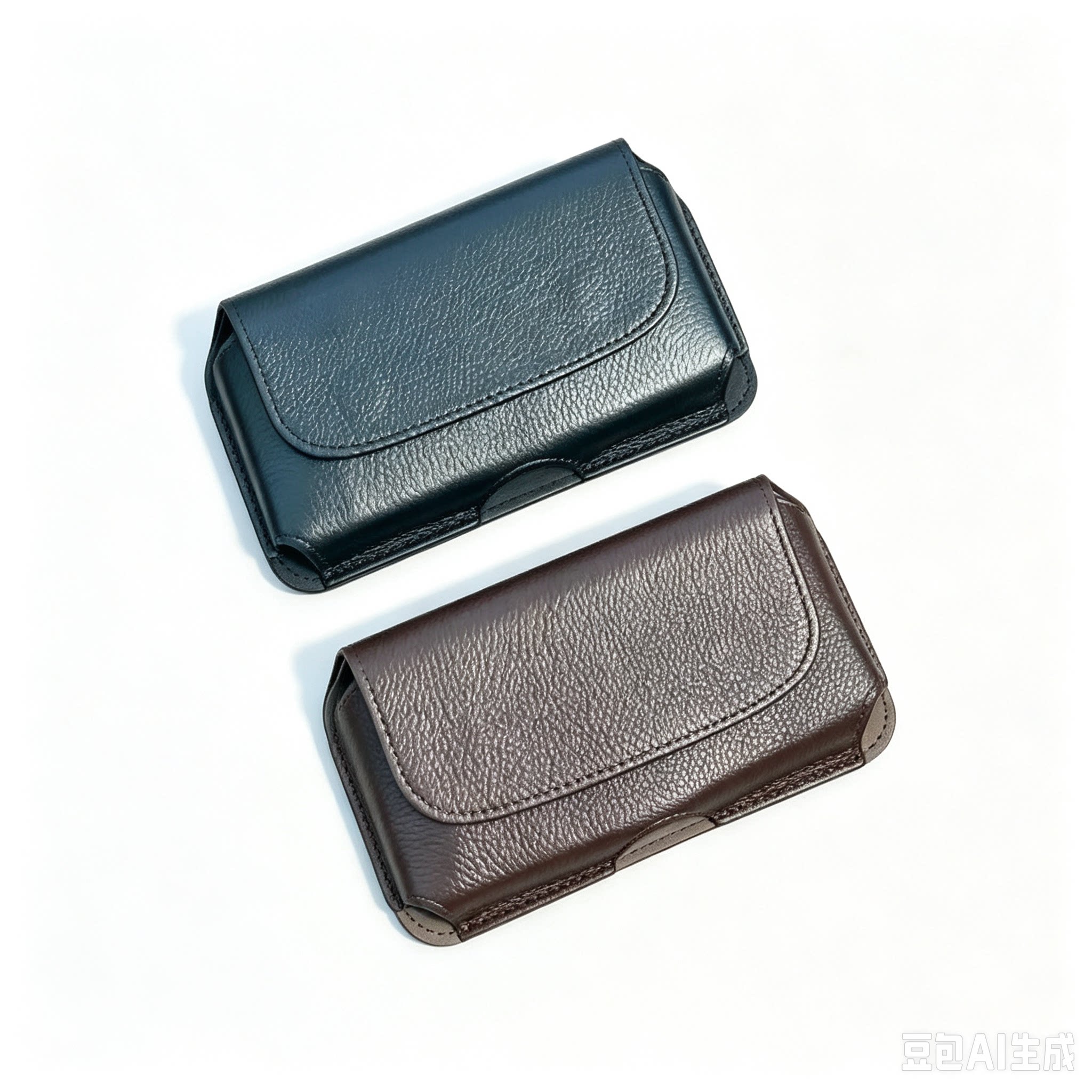 头层牛皮手机皮套翻盖真皮手机收纳包商务男士手机保护套通用款