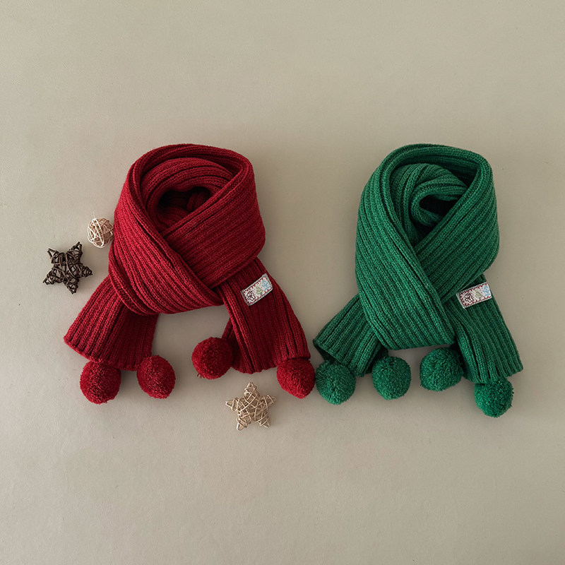 儿童针织毛线帽围巾2-8岁