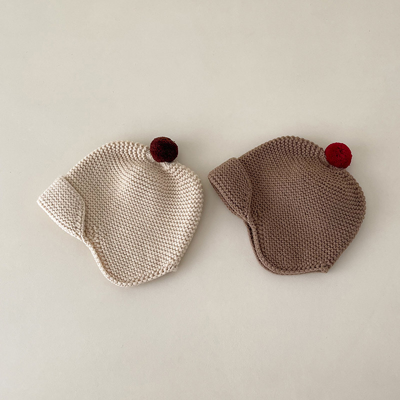 韩版婴儿毛线帽可爱毛球纯色宝宝帽子儿童针织套头帽冬款9月-4岁,童装/婴儿装/亲子装,帽子,淘宝优惠券,粉丝福利购,淘宝优惠卷