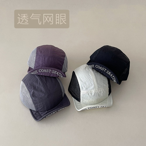 儿童网眼鸭舌帽防晒遮阳2-8岁