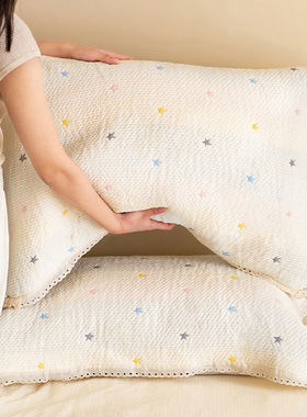 幻彩星芒枕巾2025新款比纯棉更柔软韩式枕巾四季通用防头油枕巾