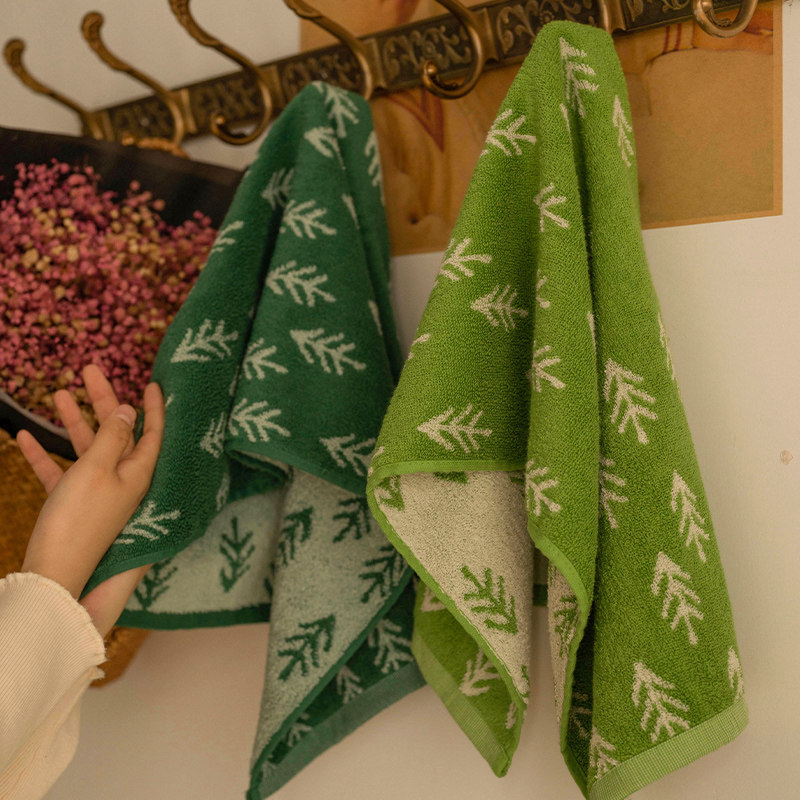 清新杉树毛巾纯棉女全棉面巾男洗脸情侣柔软家用吸水,居家布艺,毛巾/面巾,淘宝优惠券,粉丝福利购,淘宝优惠卷