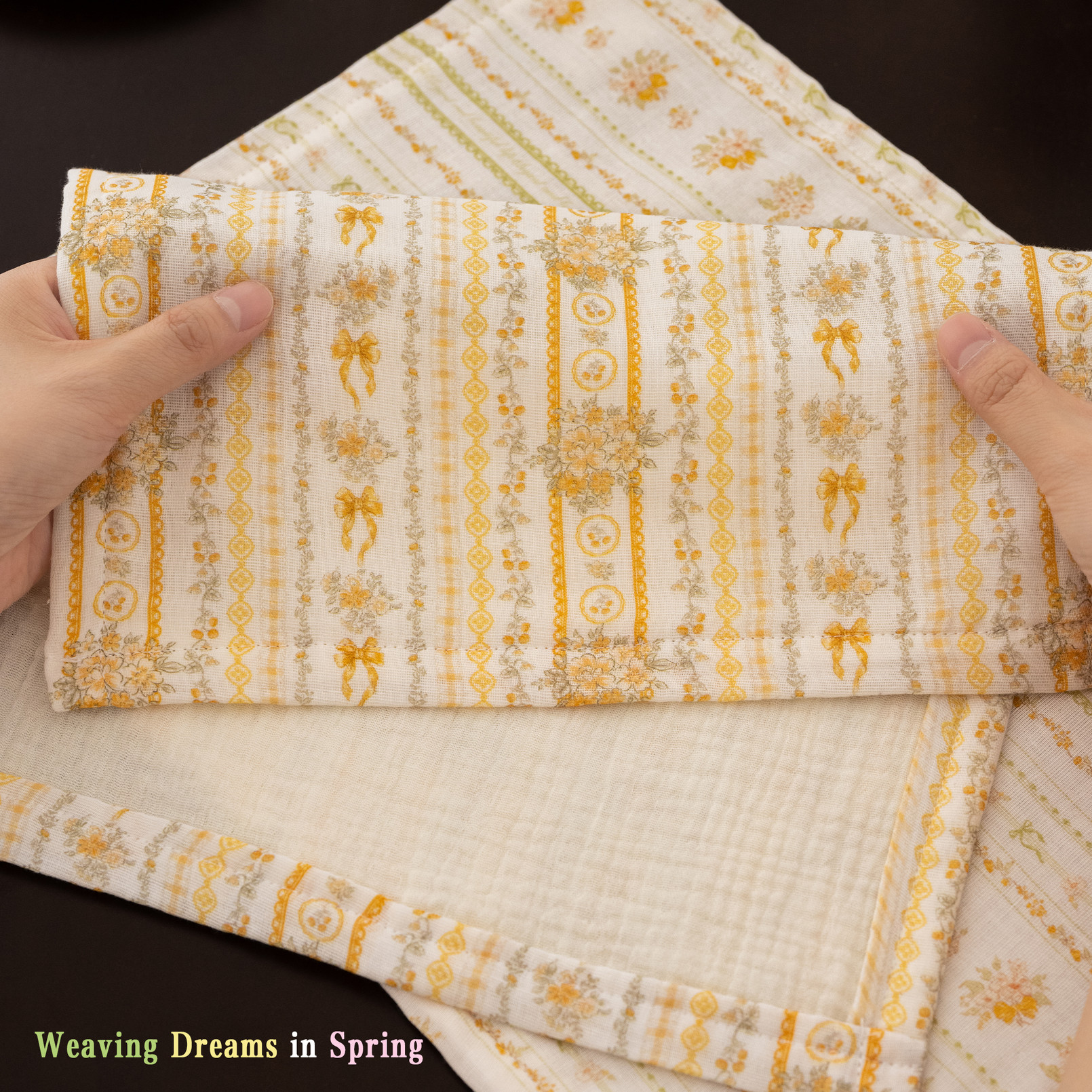 春日织梦纯棉餐垫隔热垫防水防油