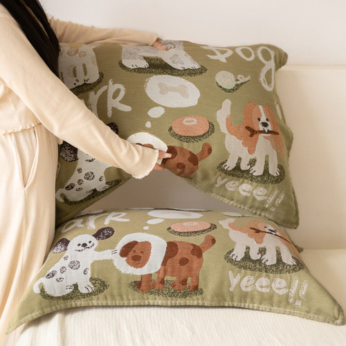 枕巾纯棉可爱女全棉纱布单人男