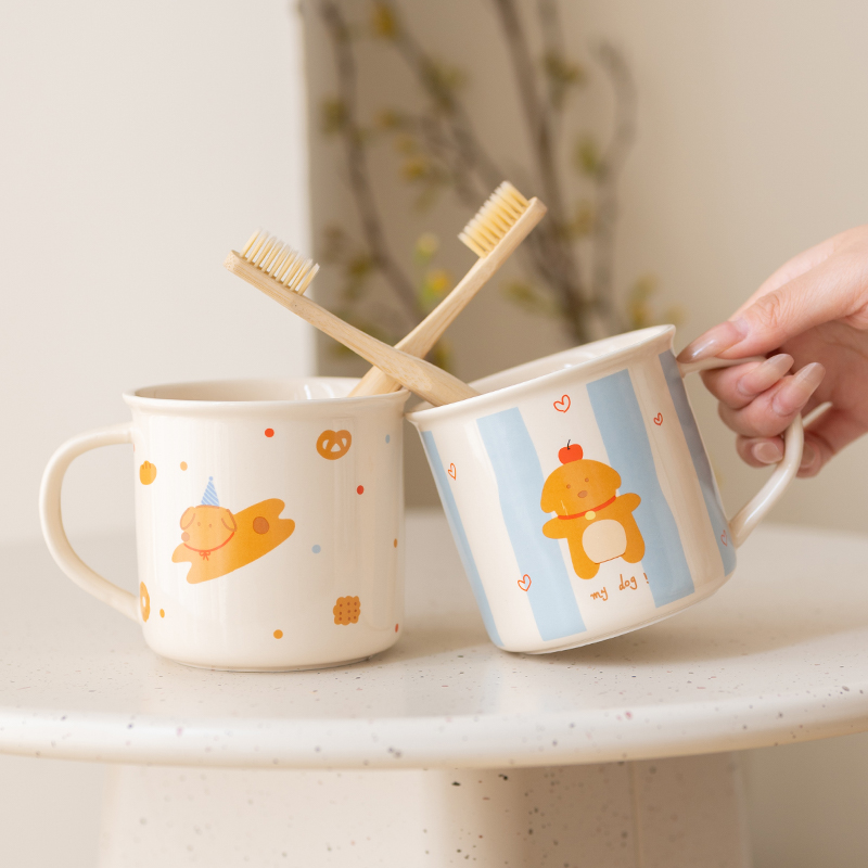 牙杯漱口杯刷牙陶瓷洗漱杯