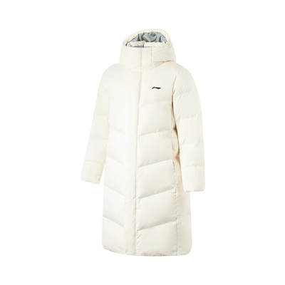 李宁男子运动休闲长款羽绒服外套