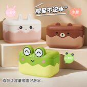 香皂盒家用可爱沥水2025新款 双层带盖卫生间创意便捷旅行肥皂盒