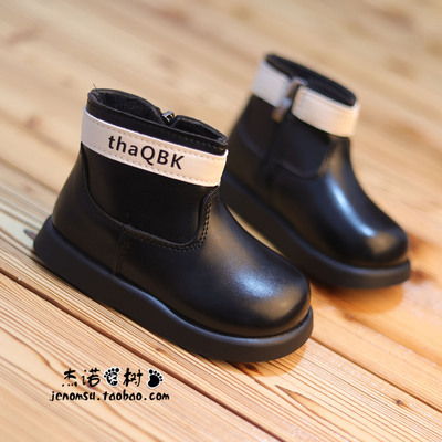 儿童马丁靴黑色百搭23-35码短靴