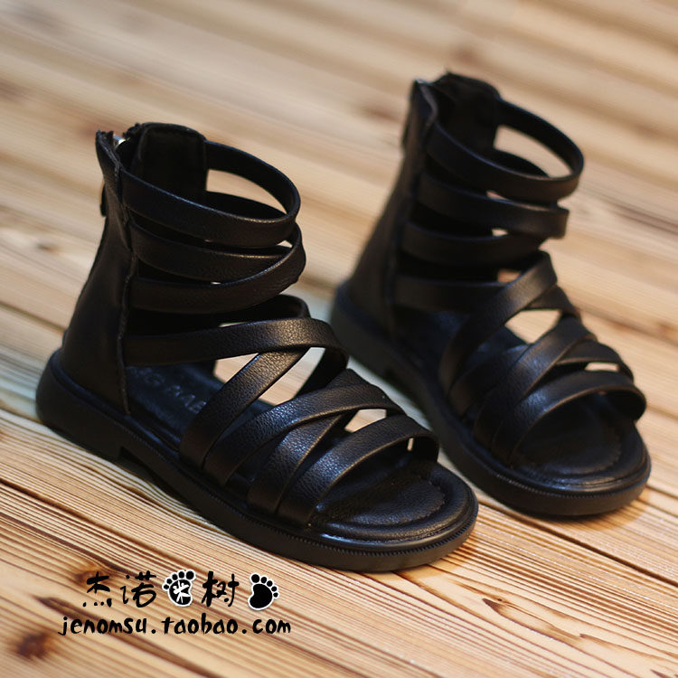 宝宝时装凉鞋女2-3-6-8岁软底公主松糕鞋韩版中小童女宝罗马凉靴4