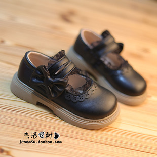 女童小皮鞋复古学院风宝宝乐福鞋春秋季中小童23-35码玛丽珍单鞋