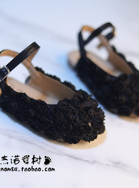 女童凉鞋夏款古风花朵公主单鞋