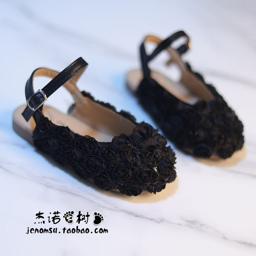 女童凉鞋夏款古风花朵公主单鞋