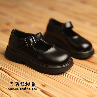 公主鞋女童春秋2026新款玛丽珍配礼服软底百搭单鞋低跟黑色小皮鞋