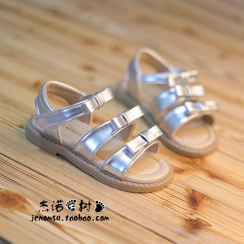 女童凉鞋夏款公主2026新款中大童两岁半-3-5-8岁露趾幼儿园沙滩鞋