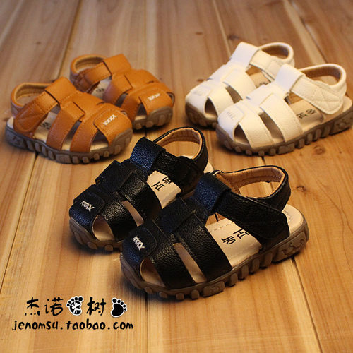 儿童凉鞋1-3-6岁包头防滑软底