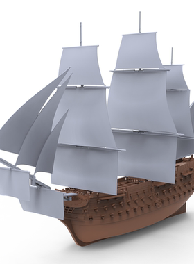 SSMODELSSF700002S 1/700英国风帆战列舰 胜利号全底版【预售】