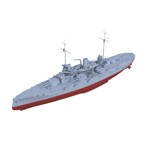 SSC519S 军事模型 德国 威斯特法伦号 拿骚级大型战列舰 船底版