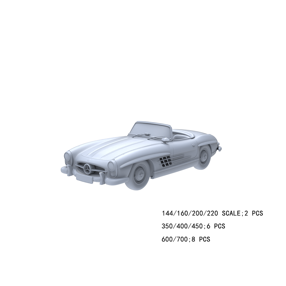 LYTA036奔驰300SL敞篷复古跑车模型经典鸥翼始祖DIY 模型上色,模玩/动漫/周边/娃圈三坑/桌游,火车/摩托/汽车模型,淘宝优惠券,粉丝福利购,淘宝优惠卷